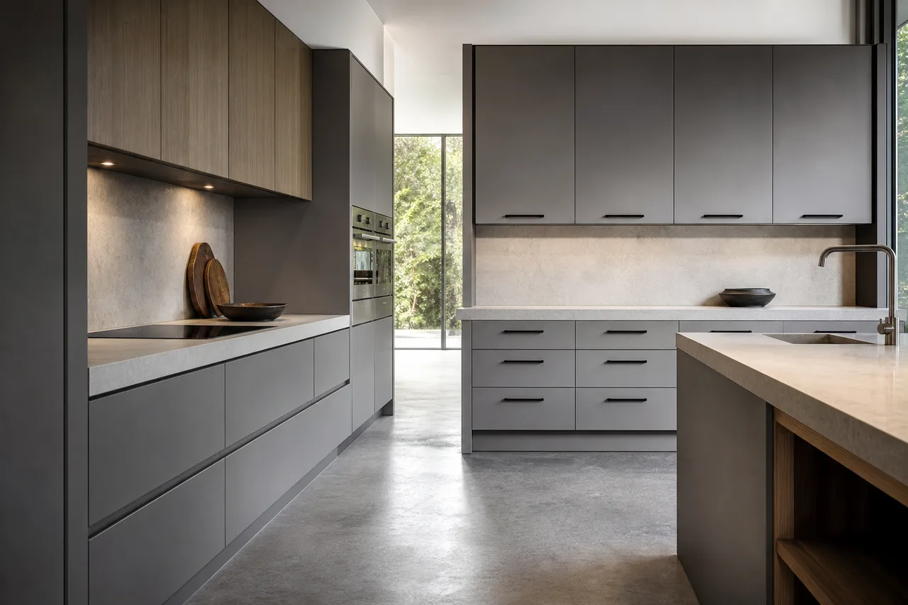 Armadi da cucina senza maniglie negli Stati Uniti (2026): una chiara domanda frequente per l'acquirente per i design senza maniglie, con maniglia integrata e con maniglia nera