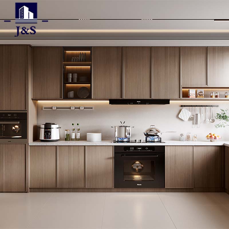 Mobile da cucina classico in laminato effetto legno